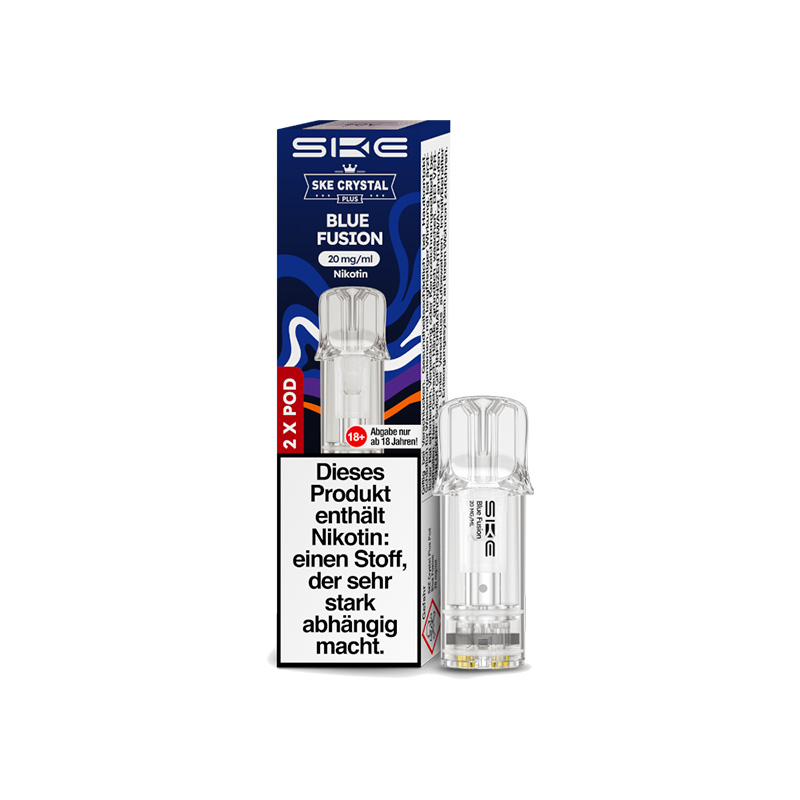 SKE Crystal Plus Blue Fusion 20mg Prefilled Pods
