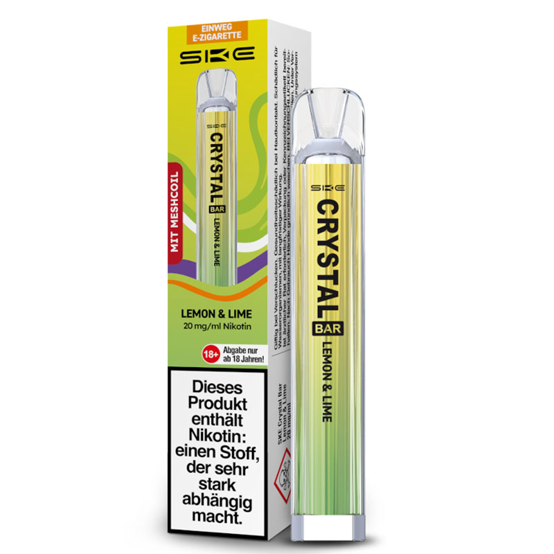 SKE Crystal Bar Lemon Lime 20mg Einweg E-Zigarette