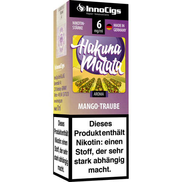 Innocigs Hakuna Matata Traube Aroma 6mg