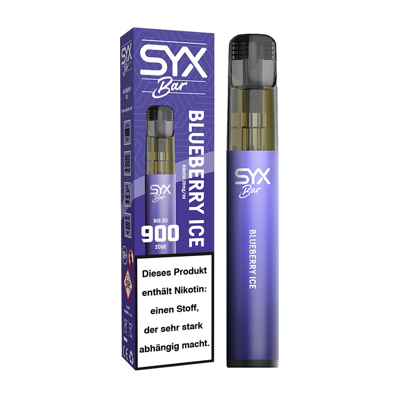 Syx Bar Blueberry Ice 20mg Einweg E-Zigarette