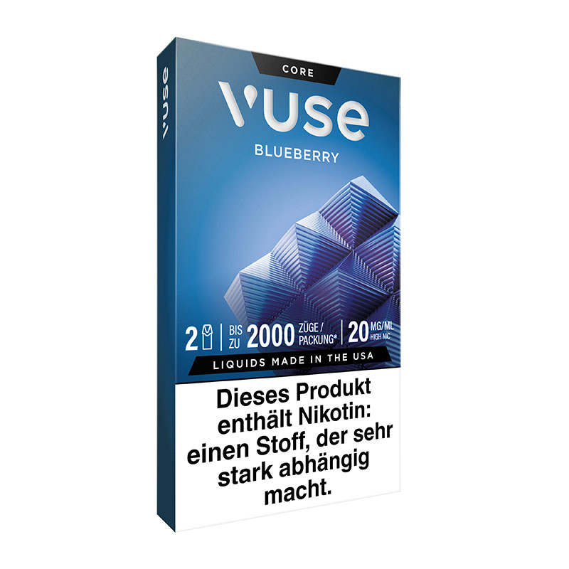 Vuse Blueberry 20mg Prefilled Pods Side