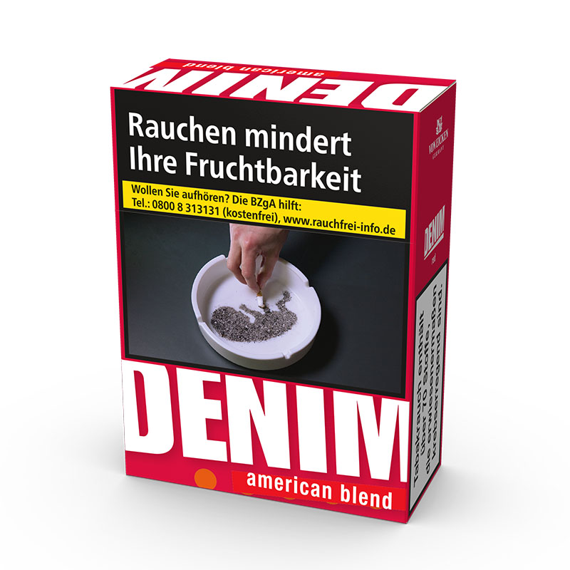 Denim Red XL Zigaretten Schachtel