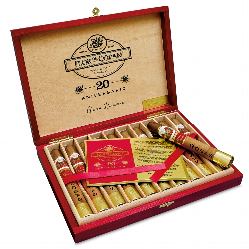Flor de Copan 20 Aniversario Gran Reserva Zigarren Kiste offen