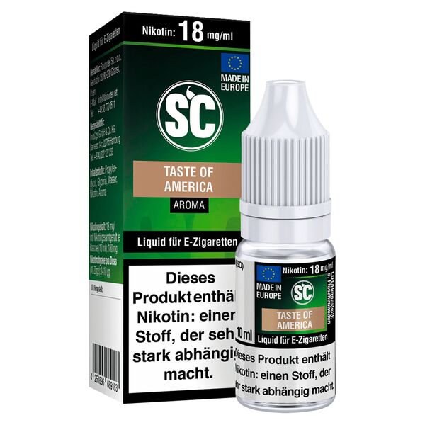 SC Taste of America Tabak Nikotinsalz Liquid 18mg