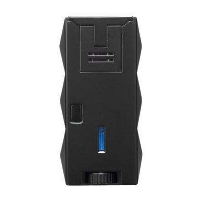 Colibri Jet Zigarrenfeuerzeug Quasar II Schwarz Rückseite