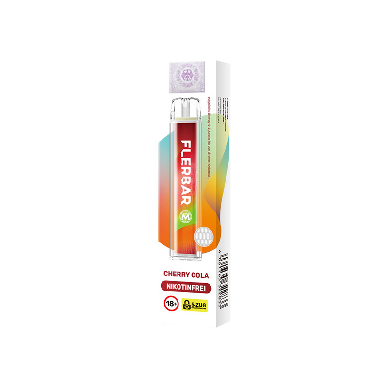Flerbar Cherry Cola 0mg Einweg E-Zigarette
